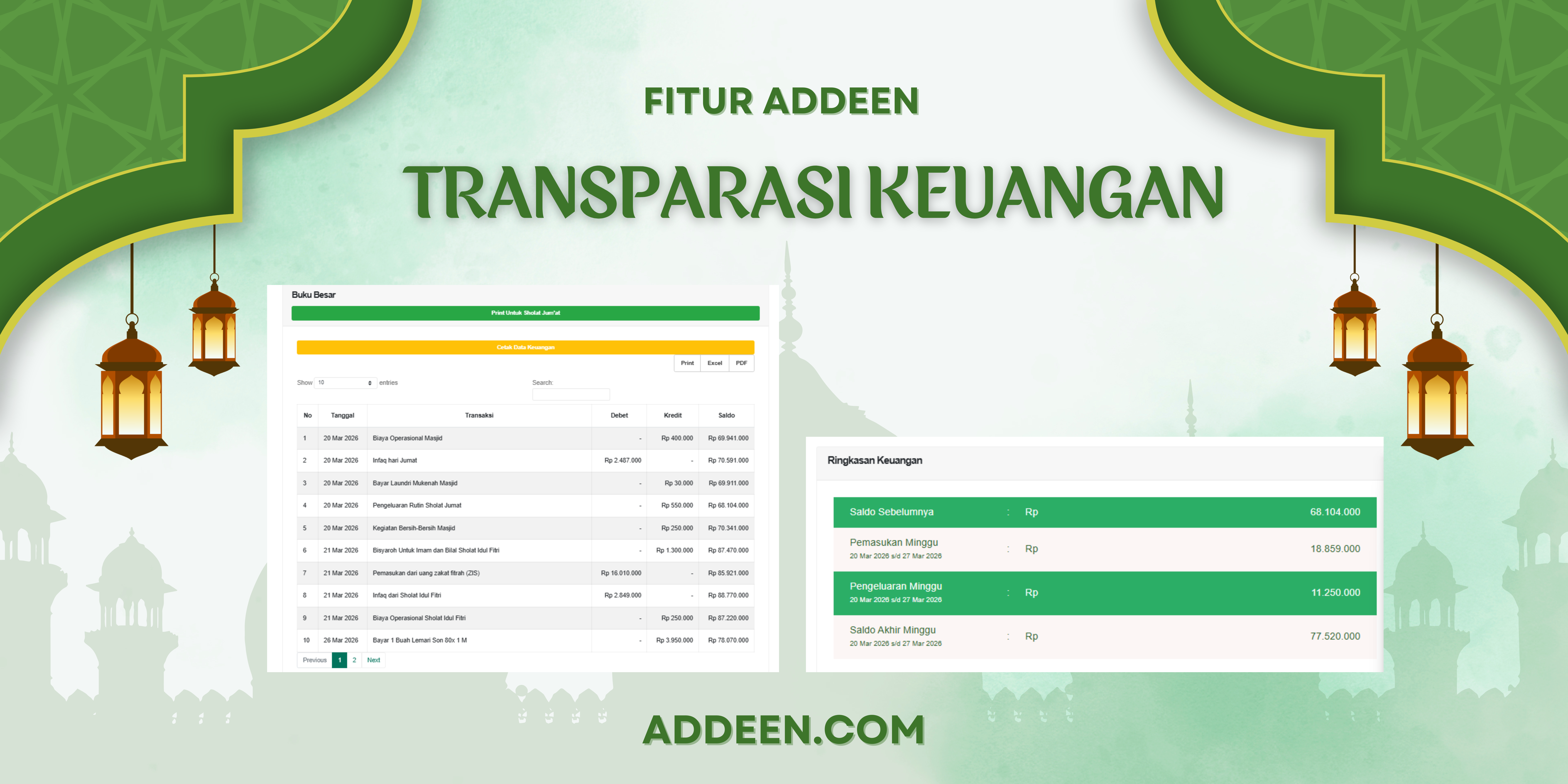 FITUR TRANSPARASI KEUANGAN