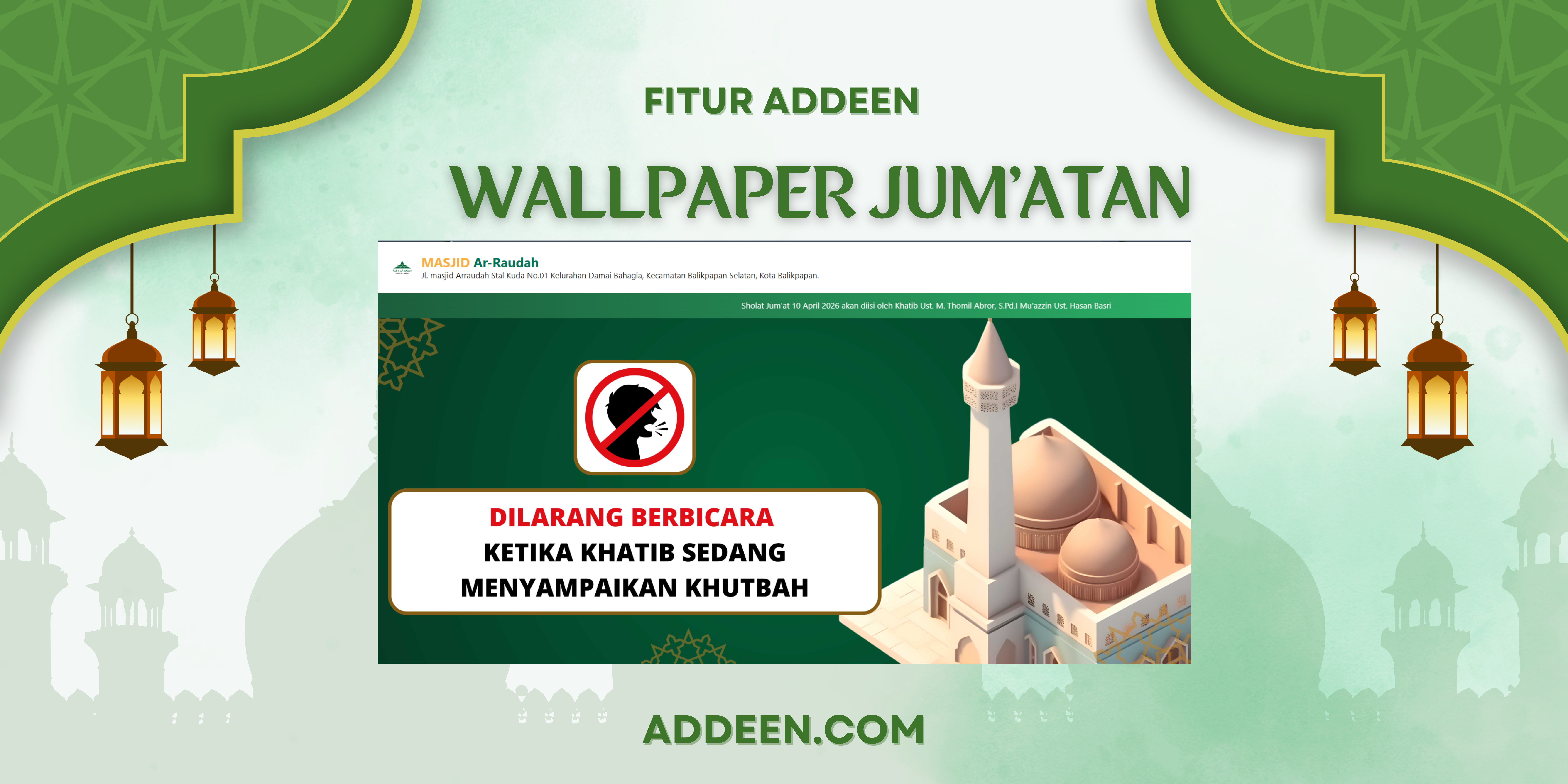 FITUR WALLPAPER JUM'ATAN
