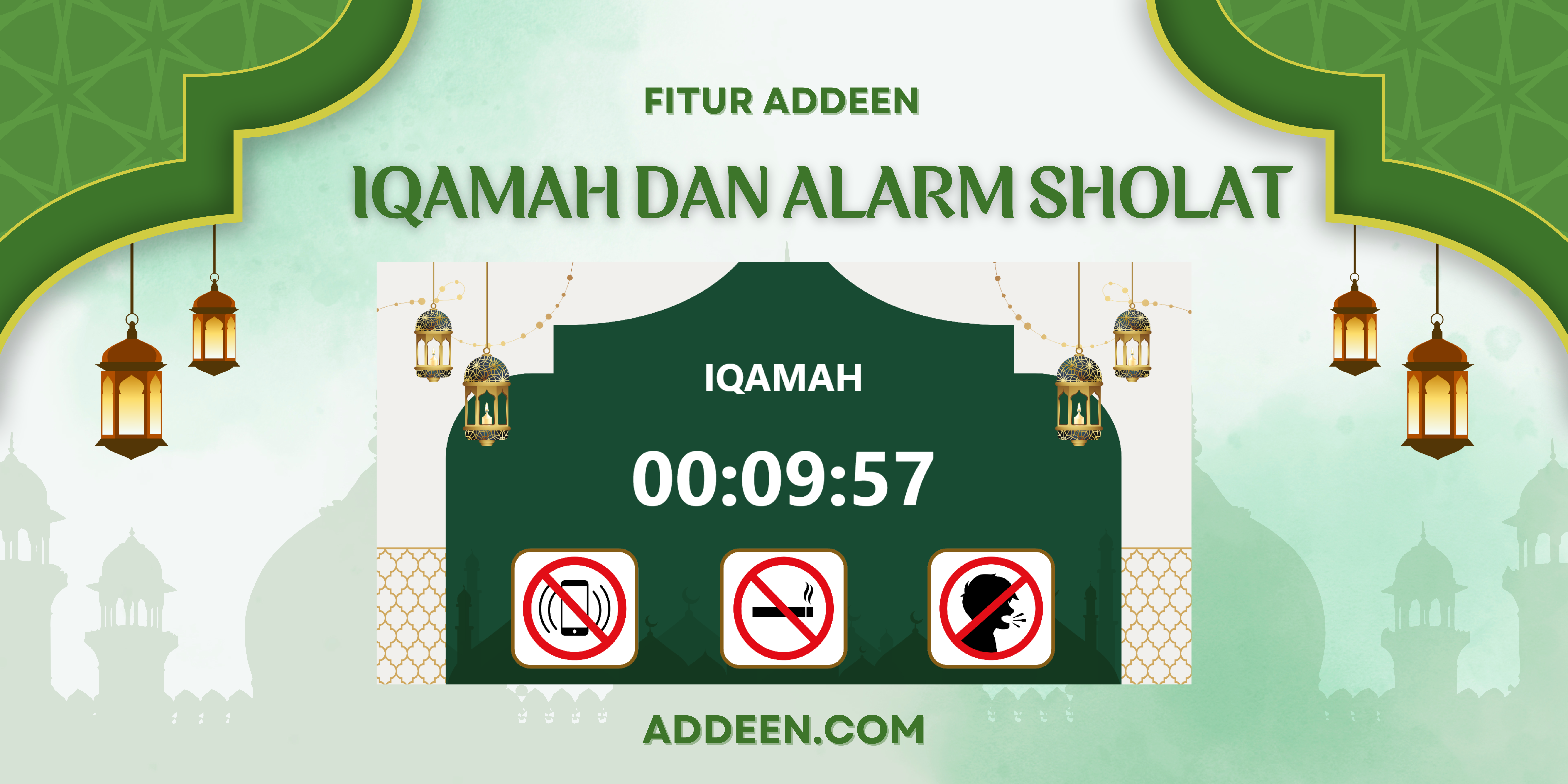 FITUR IQAMAH & ALARM SHOLAT